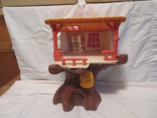 Vintage 1974 Hasbro Weebles Wobble Winnie-The-Pooh Hunny Tree House