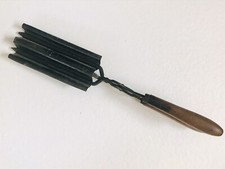 Vintage Antique Hair Styling Crimper Wood Stove Curling Iron Curl Primitive