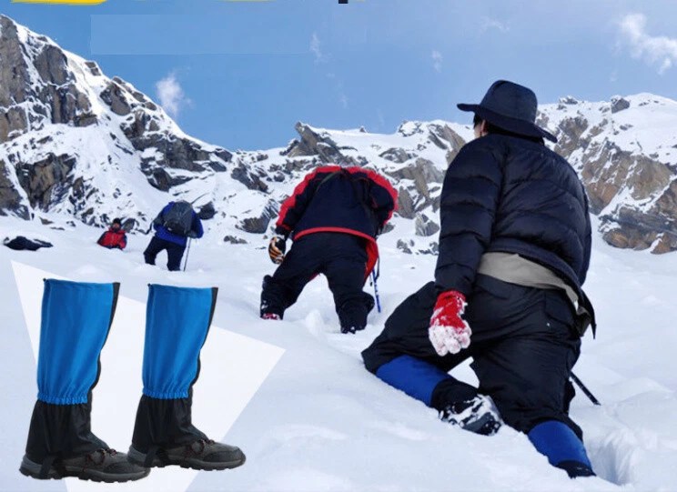 Polainas de Senderismo Impermeables Polainas para Piernas Niños Adolescentes Hombres Mujeres Caimanes Polainas para Nieve Foto 2 de 4