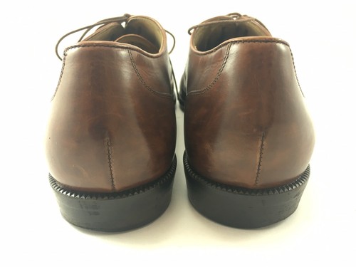 SH11 Bragano Cole Haan 12D Brown Leather Plain Toe Oxford Shoes Made In Italy - Picture 6 of 11
