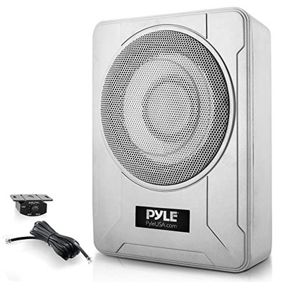 Pyle PLMRSBA8 8-Inch Low-Profile Amplified Subwoofer System - 600 Watt Compact