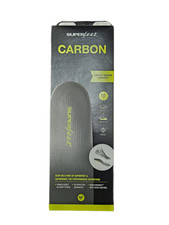 Superfeet Carbon Low Arch Support Shoe Inserts Green 5.5-7 Men / 6.5-8 Women