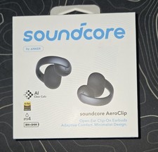 SOUNDCORE BY ANKER AeroClip Open-Ear Clip-On Earbuds Black