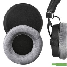 Geekria Velour Ear Pads for Beyerdynamic DT990 Headphones (Grey)
