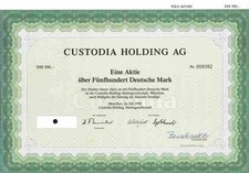 Custodia Holding AG 1995 M&uuml;nchen L&ouml;wenbr&auml;u Spaten Franziskaner 500 M Feldkirchen