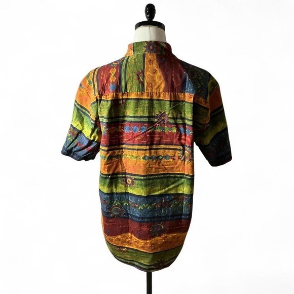 The Territory Ahead Multicolor Patterned Polo Shi… - image 2