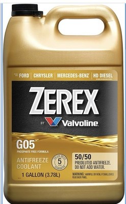 Zerex G05 Phosphate Free 50/50 Prediluted Ready-to-Use Antifreeze/Coolant 1 GA