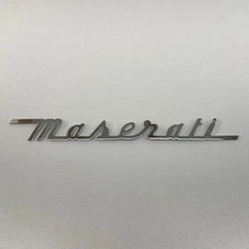 14-24 Maserati Ghibli Rear Trunk Lid Nameplate Emblem Badge Chrome OEM