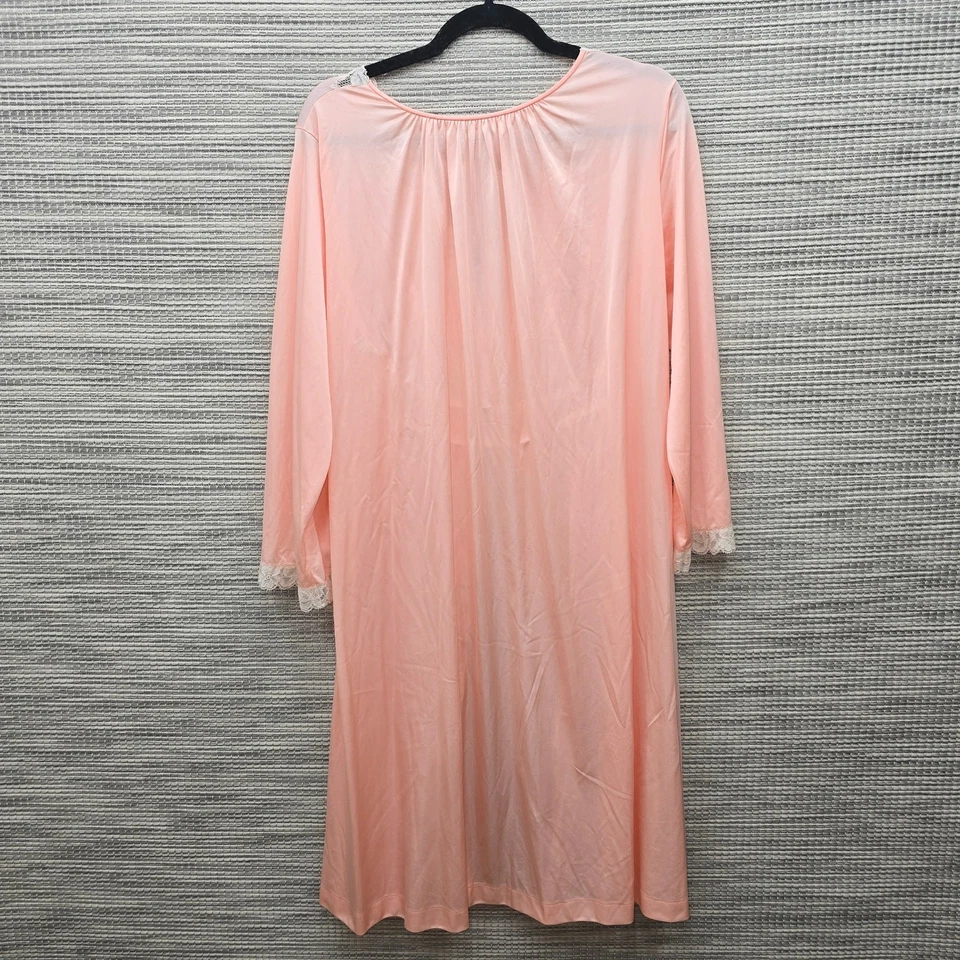 Sexy Camisón Muñeca Bebé Komar Bata Melocotón Marfil Encaje Manga Larga De Colección Foto 4 de 4