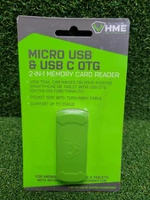HME SD Card Reader USB‑C & Micro USB OTG Android 2‑in‑1 Memory Card Reader