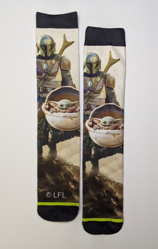 Star Wars The Mandalorian and the Child Sublimierte Crew-Socken für Herren 2 Paar Pack - Bild 3 von 4