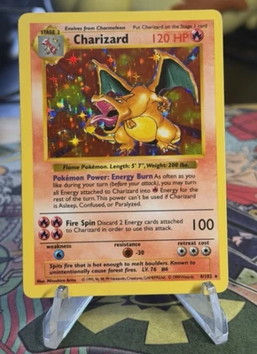 Charizard Pokémon TCG Individual Trading Card Games Base Set in