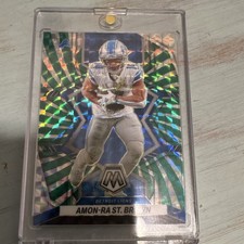 Panini Mosaic Prizm Amon-Ra St. Brown Detroit Lions Serial /11 2022