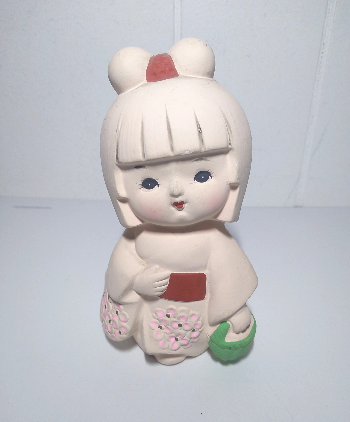 Vintage JAPANESE Hakata Doll White Bisque GEISHA in Kimono 5.5