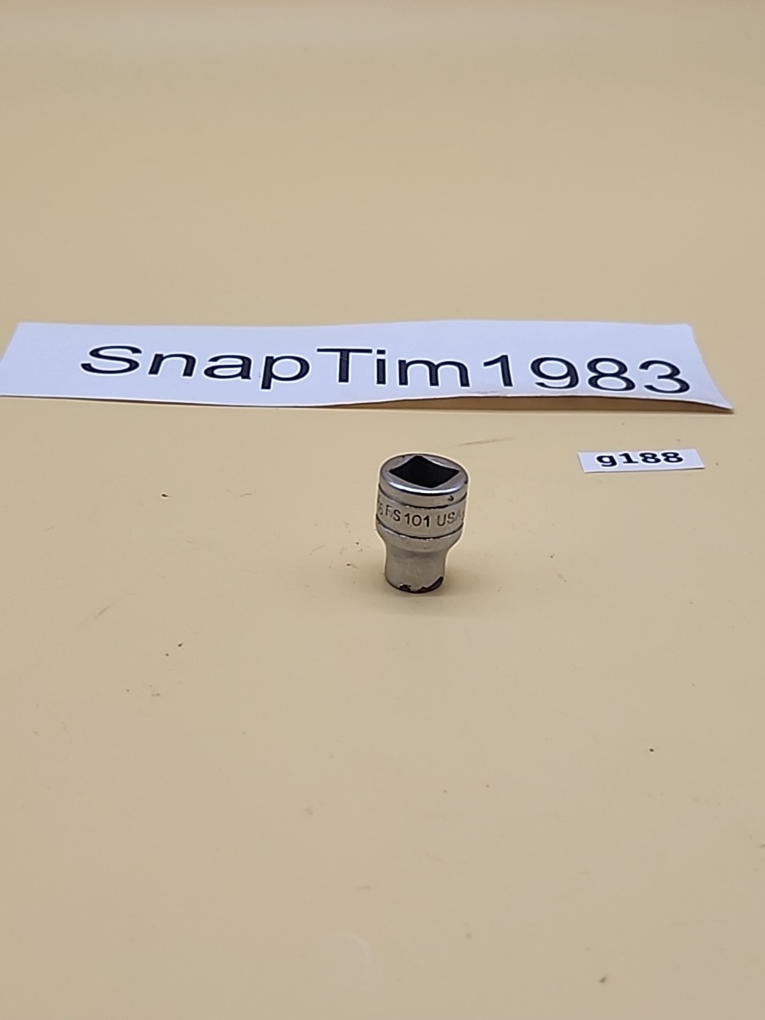 Snap-on Tools FS101  5/16" SAE Flank Drive Shallow Socket 3/8" Drive 6 Point USA