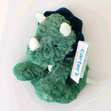 NWT Carters Just One You Dark Green Triceratops Dinosaur Plush Baby Toy 68474