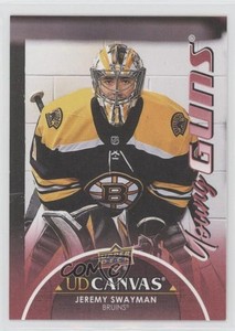 2021-22 Upper Deck Series 1 UD Canvas Young Guns Jeremy Swayman #C116 Rookie RC