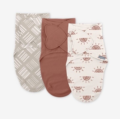 SwaddleMe by Ingenuity Monogram Collection Swaddle - Rising Sun - S/M -