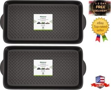 2 Pack Rubber Small Boot Tray for Entryway,Boot Mat,Shoe Tray,Shoe Mat for Indoo