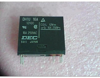 1Pcs New DEC DH1U 16A 12VDC Relay 16A 250VAC #iv