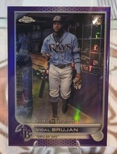 2022 Topps Chrome Update #USC91 Vidal Brujan Purple  AND Base Lot Tampa Bay Rays