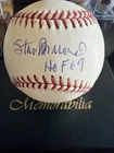 Stan Musial Signed Baseball HOF 69 Reggie Jackson COA