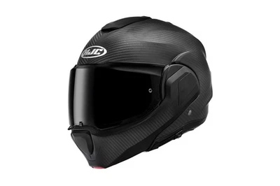 HJC F100 Carbon Solid Matt Black Motorrad System Klapphelm Gr. S Schwarz Matt - Bild 1 von 4