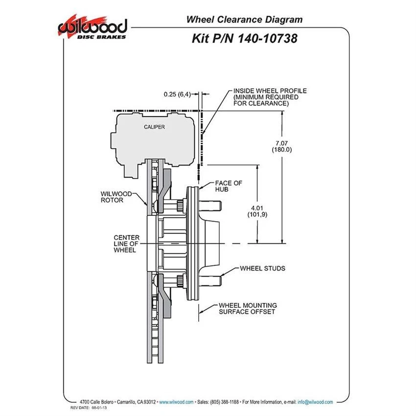 Wilwood 140-10738-DR DP6 12.19 Inch Front Disc Brake Kit, 1970-78 GM - Imagem 4 de 4