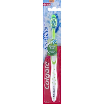 Pack of (6) New Colgate Max White Soft Full Head #60 Toothbrush