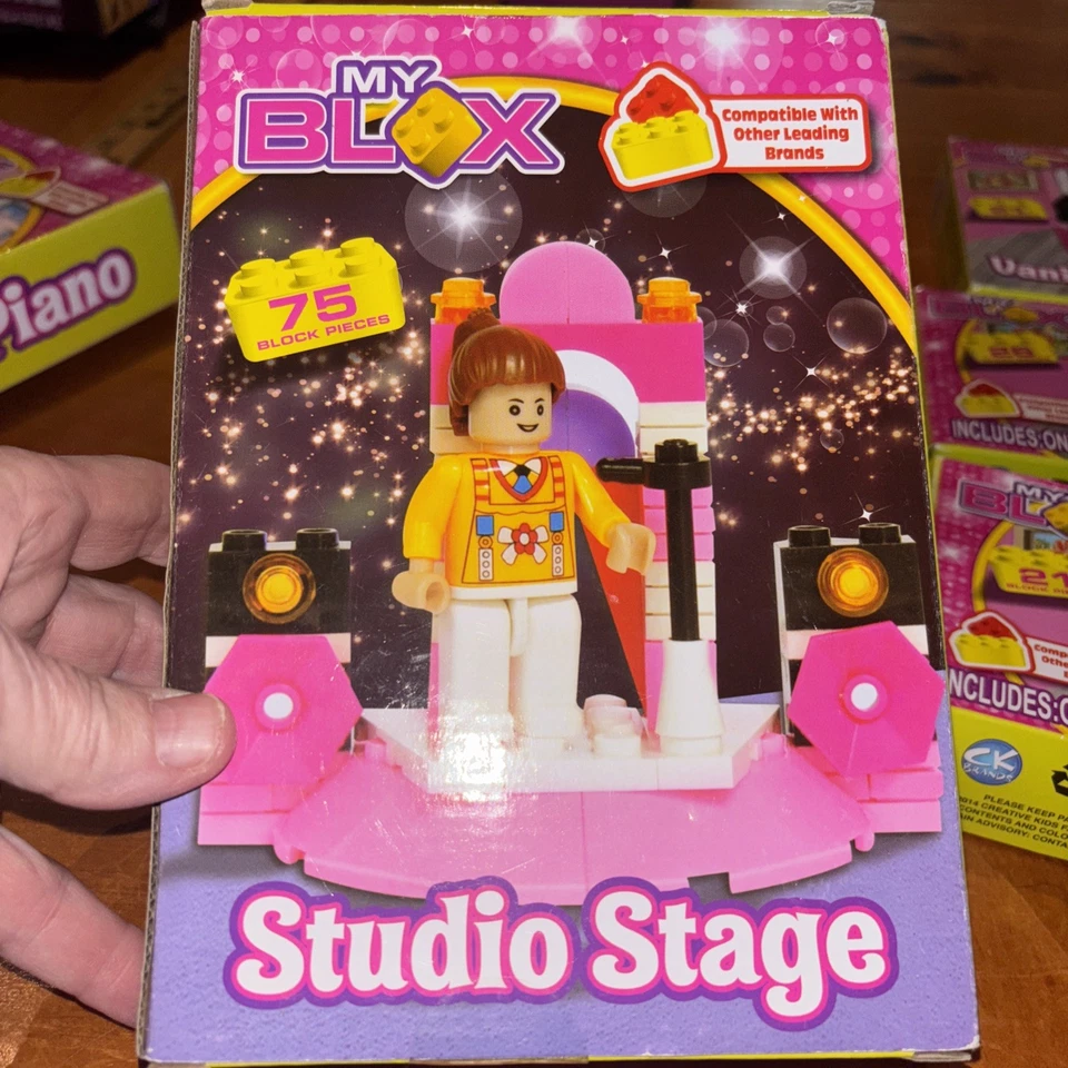 New My Blox Building Blocks 75pc  Studio 76 pc Piano 21 Pc  Vanity Dining - Image 4 of 4