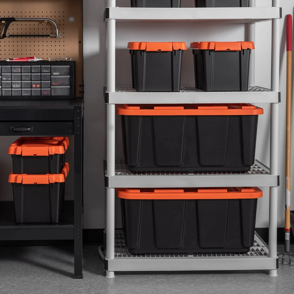 IRIS EE. UU. 27 galones caja de herramientas caja de herramientas de almacenamiento con tapas,... Foto 3 de 4