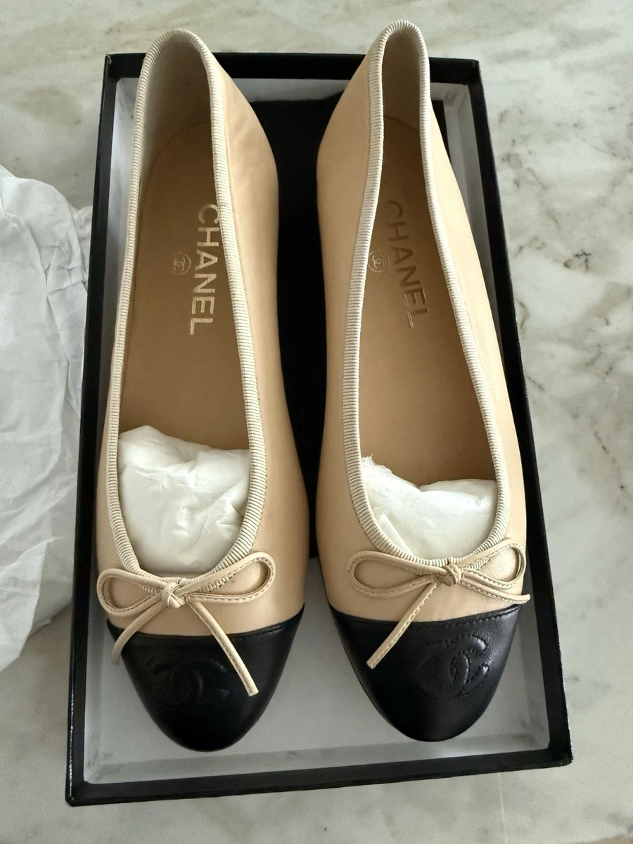 CHANEL Round Toe Chanel Ballerina Flats for Women for sale | eBay