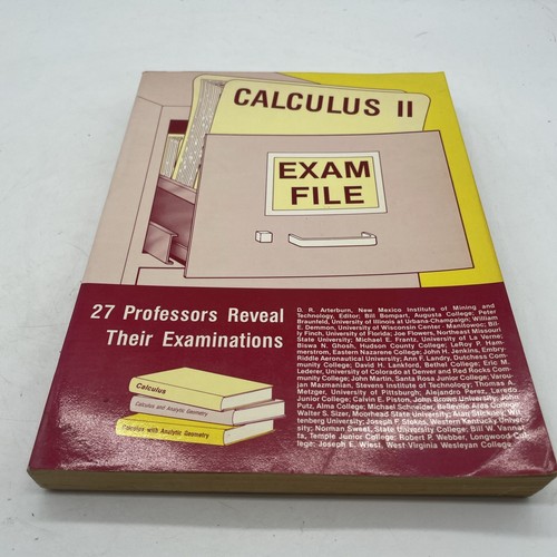 Calculaus I & II Exam File - Professors Reveal Examinations Engineering Press - Picture 11 of 20
