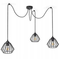 Luxolar Led Pendelleuchte Spinne 3-Flammig Aus Metal Draht Edison-Stil E27 60W