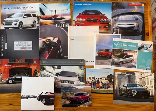 Lot 40+  Car Dealership Sales Brochure Catalogs 1990s 2000s 2010s (Lot # 5)
