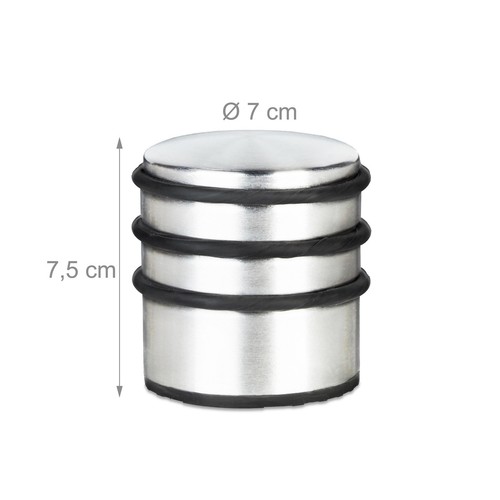 Türstopper schwer Türpuffer Türdämpfer rutschfest Edelstahl Türstopper 1,1 kg - Bild 4 von 8