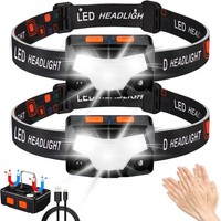Stirnlampe Led Wiederaufladbar 2000 Lumens 14 Lichtmodi Wasserdicht FüR Angeln
