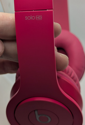 Cuffie Beats by Dr. Dre Solo HD Over The Ear rosa caldo cablate testate NO CAVO - Foto 5 di 8