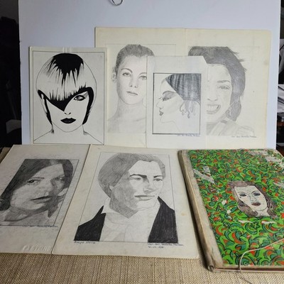 Original Sketch Collectio Marlene Van den Bossche Art Portfolio 50+ Works 80-81 