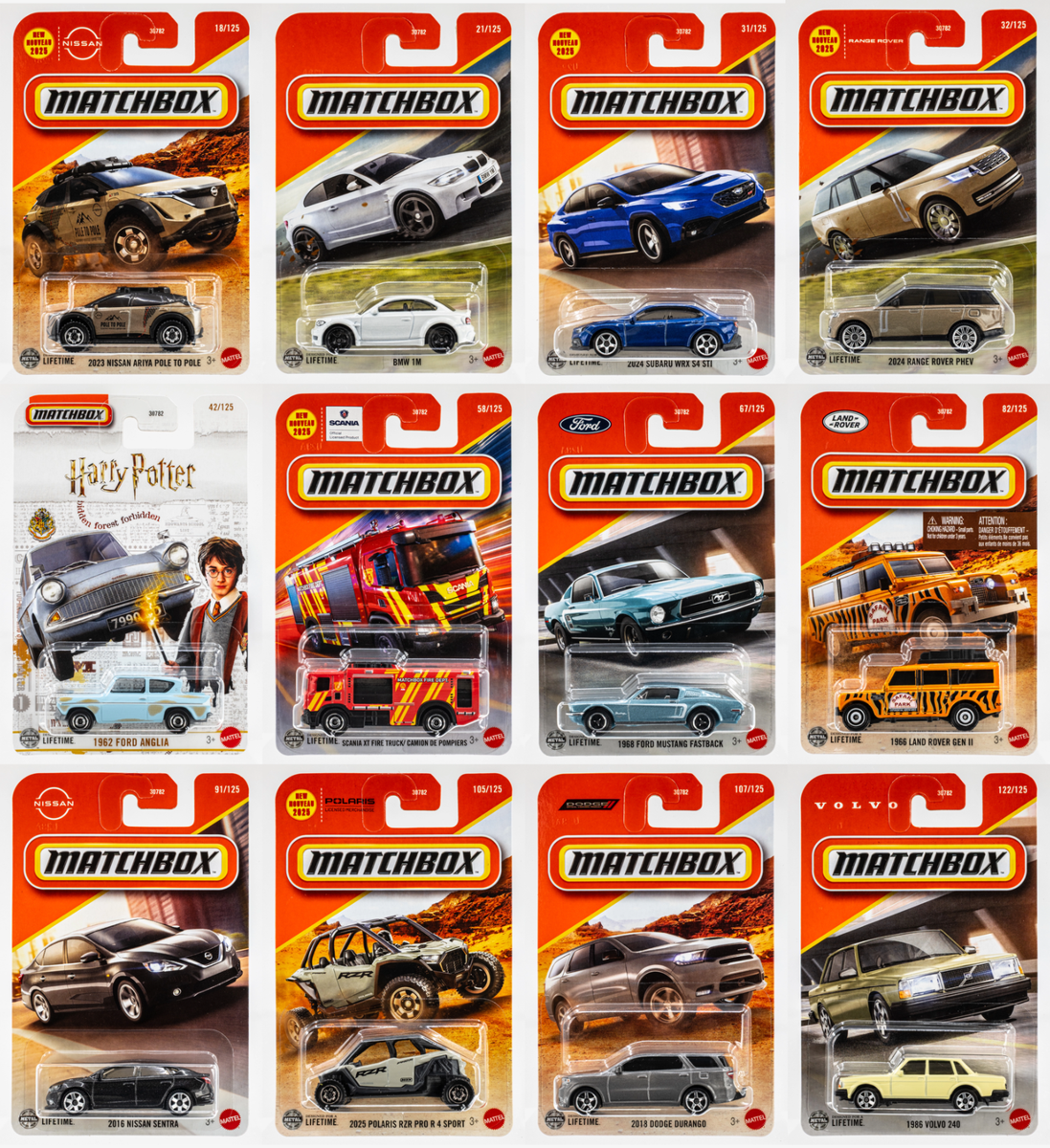 2025 Matchbox Mix 12 | All 12 Models | Subaru | Dodge | Volvo