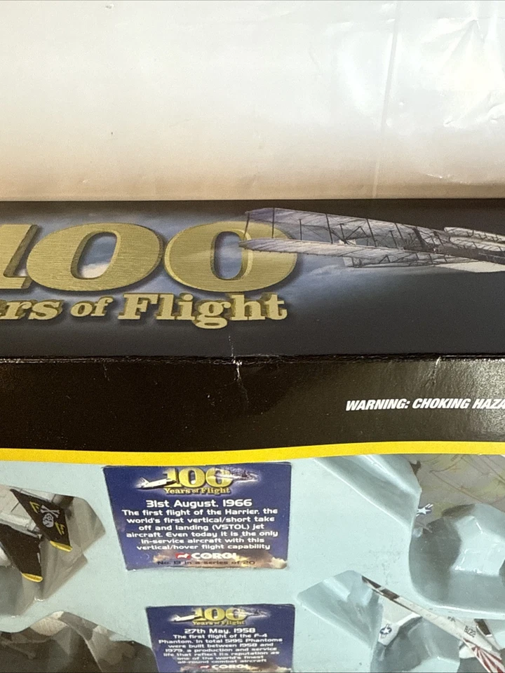 100 Years of Flight Topgun Airplane Set Corgi Showcase Collection New - Image 4 of 4