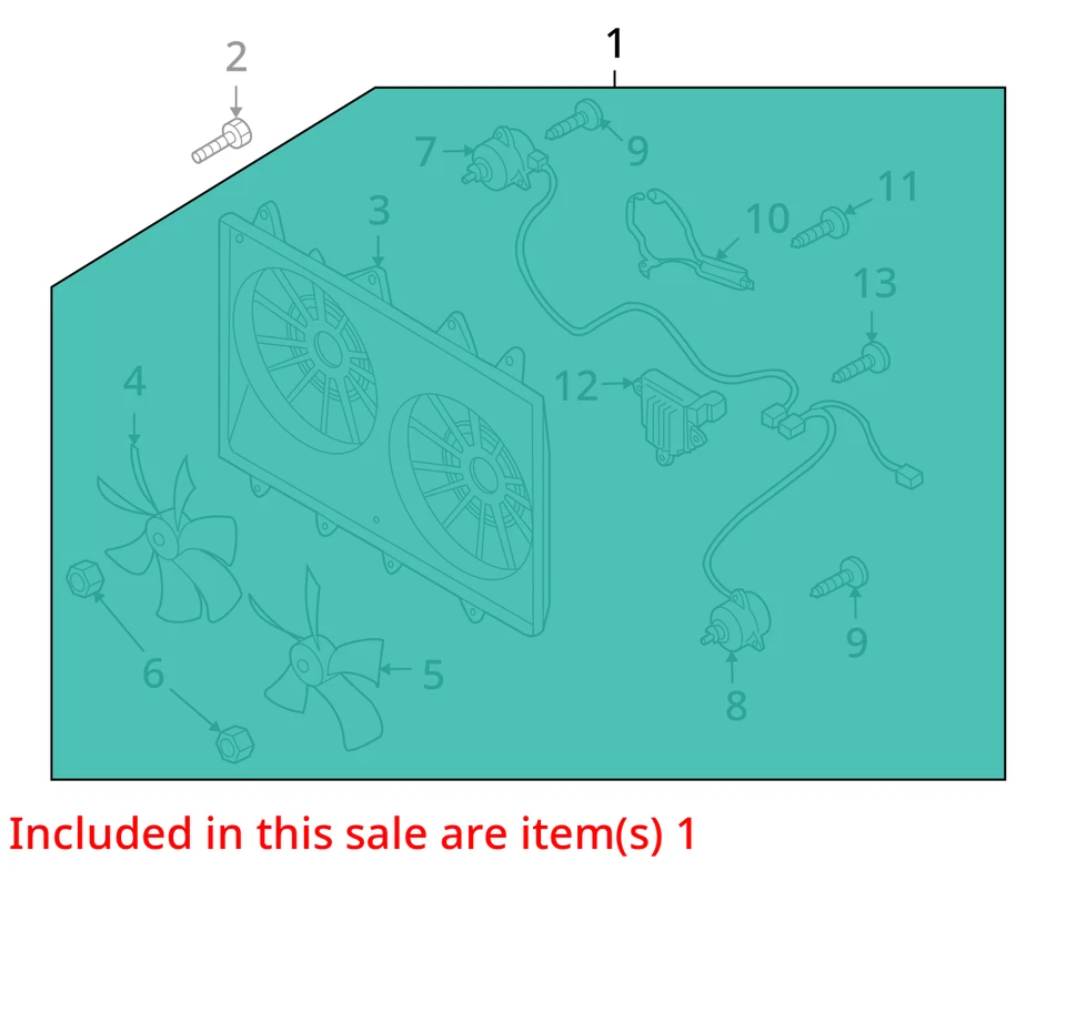Radiator Fan Motor Fan Assembly FWD Fits 10-15 MAZDA CX-9 6767087 - Imagem 3 de 4