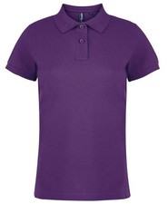 Image of Asquith & Fox Women's Classic Fit Polo Shirt Short Sleeve 100% Cotton