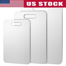 1 PC Double Sided Cutting Boards with Handle for Cutting Meat Vegetable Fruit