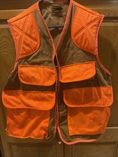 saftbak hunting vest Xl Padded Shoulders Left  Right Vintage Orange Vest