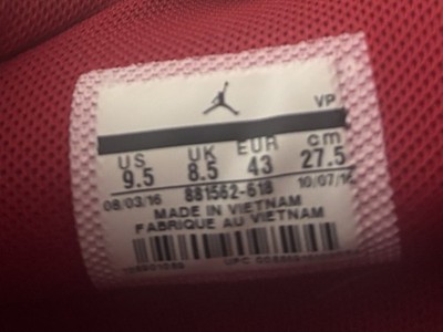 Basketballschuh Jordan Melo M13 In Der Farbvariante Varsity Red. Gr. 43 EU