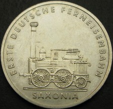 GERMANY (East) 5 Mark 1988 - Saxonia Locomotive - aUNC - 1305 ¤
