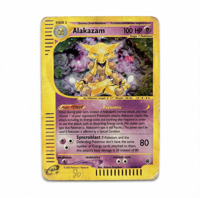 Pokémon Alakazam 1/165 Expedition E-Reader Holo Rare ENGLISCH Vintage 2002 HP