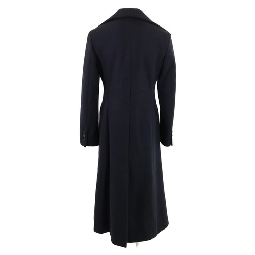 Christian Dior 951M19A1007 Wool big collar single coat 34 Navy - Picture 3 of 8