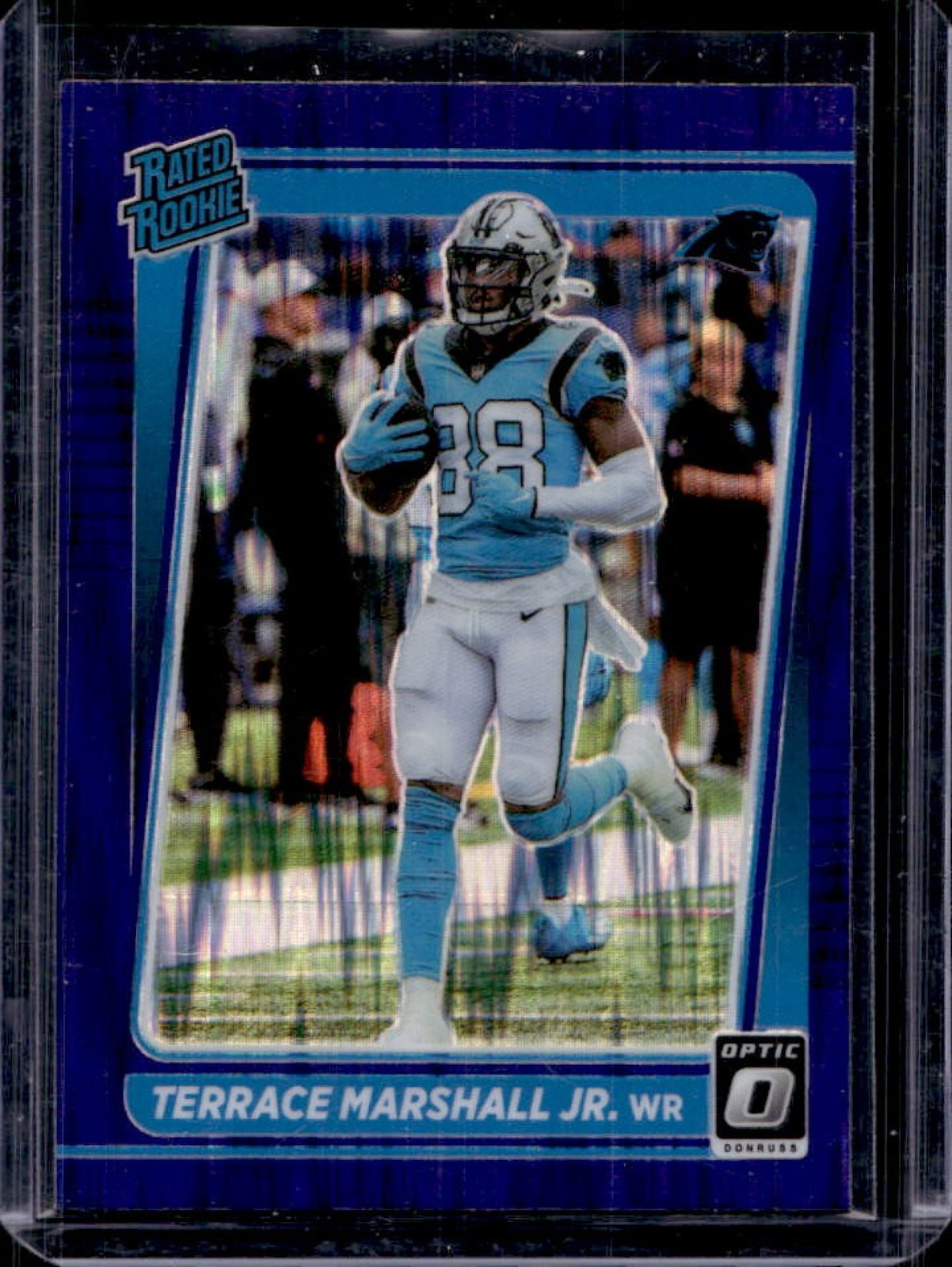 2021 Donruss Optic Terrace Marshall Jr. Purple Shock Rated Rookie #218 Panthers